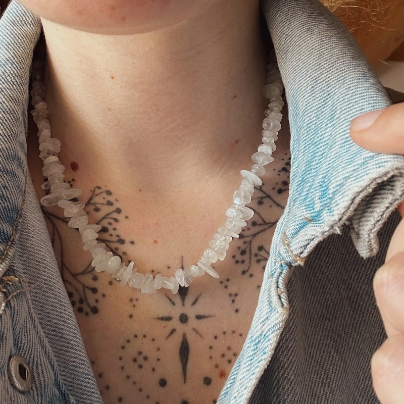 collana Chips Nic - Pietra di Luna